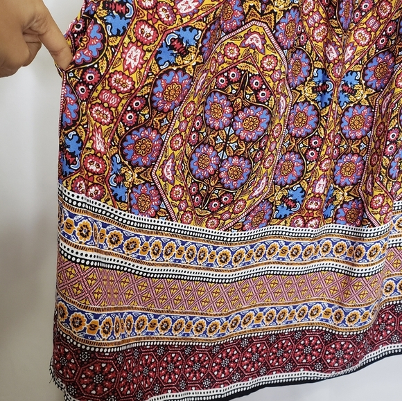 Xhilaration Floral Cold Shoulder Shift Dress - Picture 5 of 7